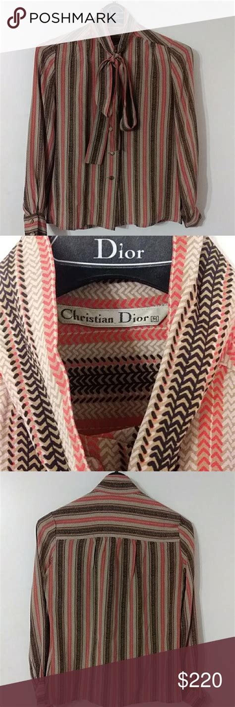 christian dior blouse|authentic christian dior tops.